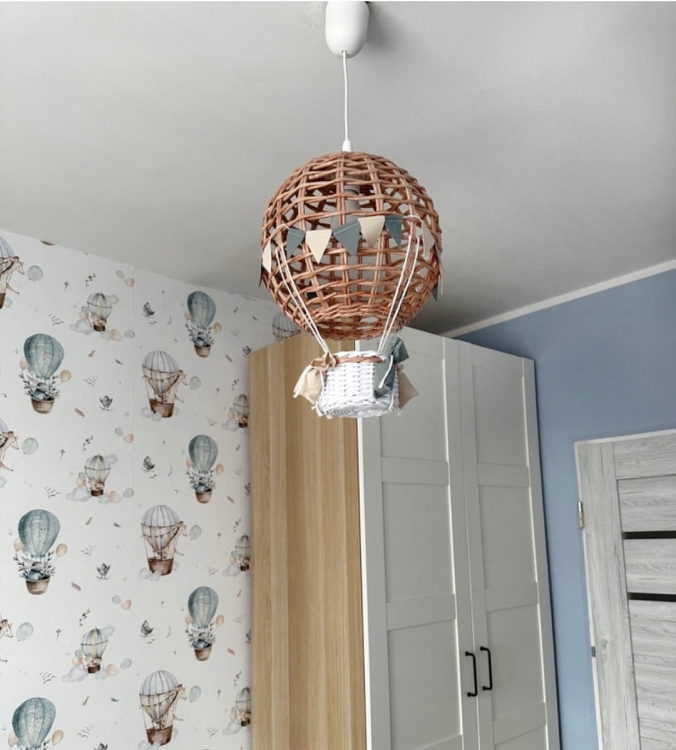 Lampa balon szalwia