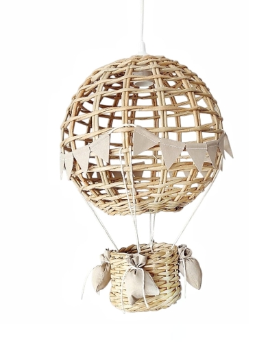 lampa dziecięca balon beż len koshykove