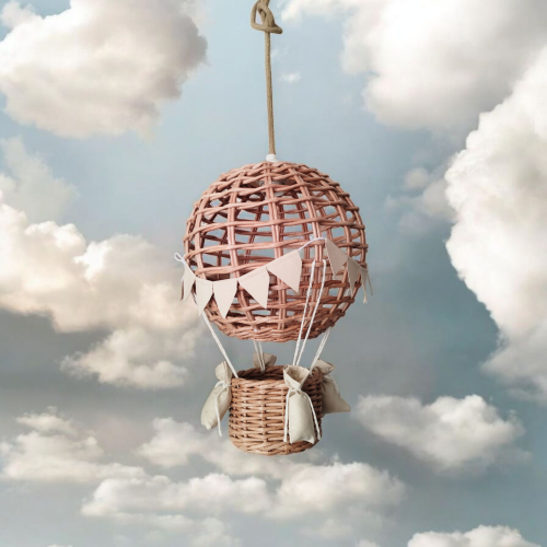 lampa balon natur len