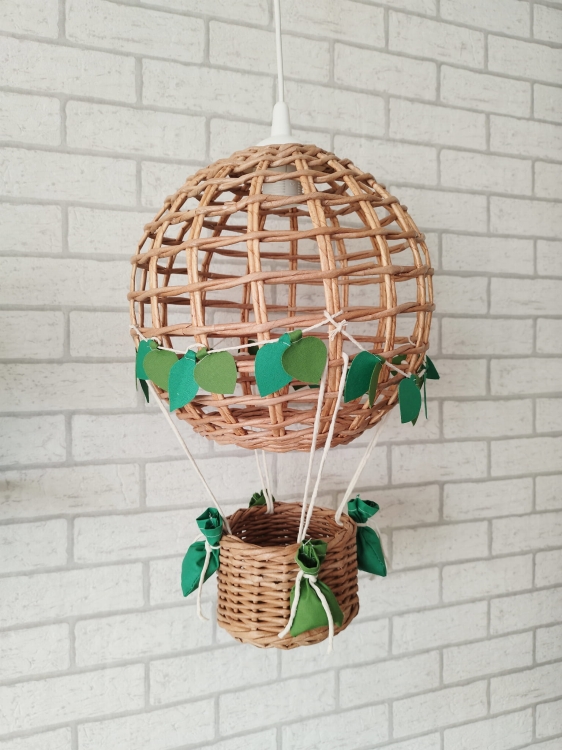 lampa dziecięca balon natur liście