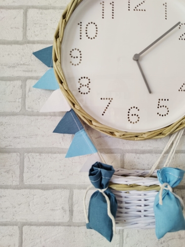 Zegar balon wiklina papierowa