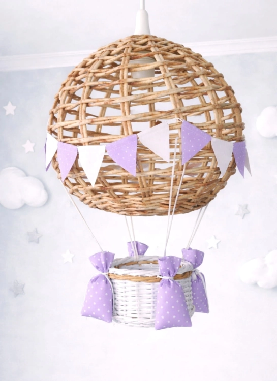 Lampa balon fioletowy