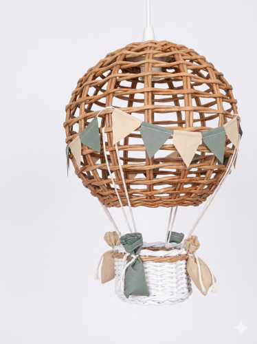 lampa balon szałwia len